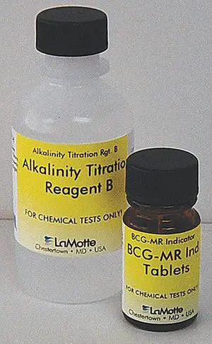 LAMOTTE R-4491-DR Reagent Refill,Alkalinity,0 to 200 PPM
