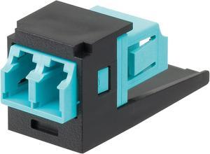 Adapter, Multimode Duplex LC Fiber, Black