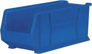 AKRO-MILS 30286BLUE Storage Bin, Plastic, Blue, 7 in H, 11 in W, 23 7/8 in L