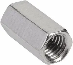 CALBRITE S60300RC00 Rod Coupling,Thrd,3/8in,1-1/8inL,316 SS