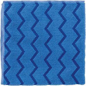 Rubbermaid Medium Duty Microfiber Cloth, Blue, 16" x 16", 1 EA FGQ62000BL00