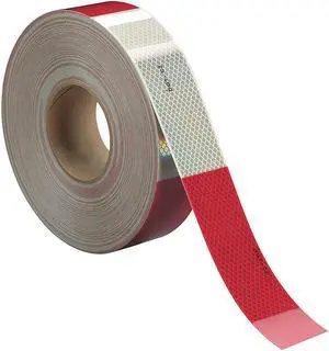 3M 983-326 ES Conspicuity,Cut,2 In,Red/White,Truck