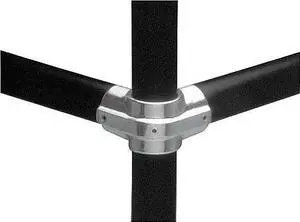 HOLLAENDER 11E-6 Structural Pipe Fitting, Side Outlet Tee-E, Aluminum, 1 in