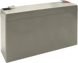 HUBBELL LIGHTING - DUAL-LITE 0120800 Battery,Lead Calcium,6V,Flag Terminal