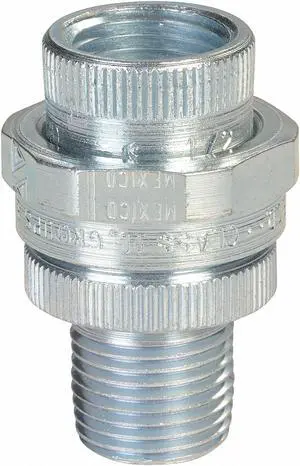 APPLETON ELECTRIC UNY75NR Male to Female Union,HazLoc,Steel,3/4In