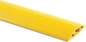 HUBBELL WIRING DEVICE-KELLEMS FT4Y5 Cable Protector,1 Channel,Yellow,5 ft. L