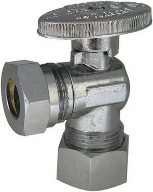 Kissler & Co 1/4-Turn Stop,Angle,5/8 Inx1/2 In HAWA 88-9240