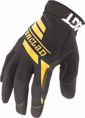 Mechanics Gloves, Light Duty, S, Black, Pr
