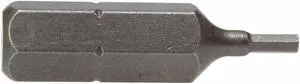 APEX TOOL GROUP 185-0X-5PK Torsion Bit, SAE, 1/4", Hex, 5/64", 1", PK5