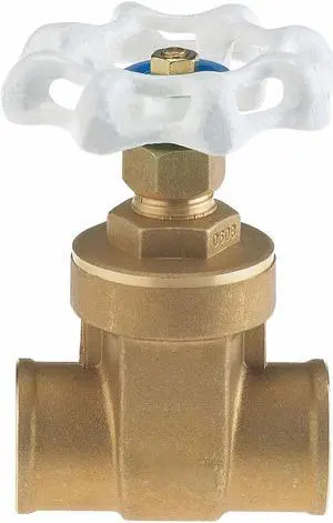 MILWAUKEE VALVE UP668 1/2 Gate Valve,1/2 In.,Solder,Low Lead Brass
