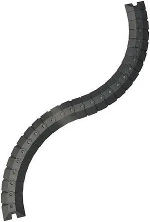 ULTRATECH 1802 Cable Protector, 3/4 in H, 39-1/2 in L, 3 in W, 1 Channel, ABS,