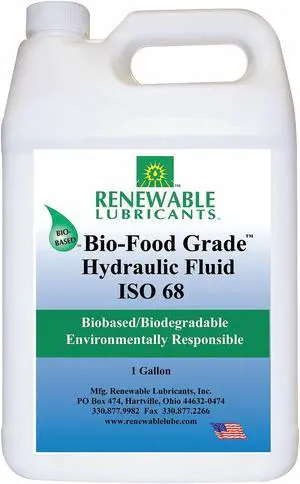 Vegetable Oil Hydraulic Oil, 1 gal. Jug, ISO Viscosity Grade : 68