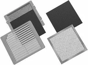 NVENT HOFFMAN AFLTR4 Filter,For Use With 4 in. Fans,PK5