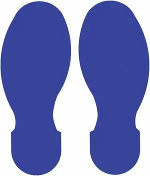 BRADY 104408 Floor Marking Tape, Polyester, Solid, Blue, 3 1/2 in W., 8 mil