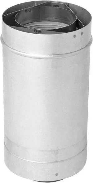 METAL FAB RTG20151GR Waterheater Vent Pipe,12In L,3In Dia.