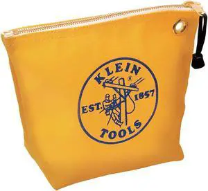 KLEIN TOOLS 5539YEL Tool Bag, Yellow, Canvas, 0 Pockets