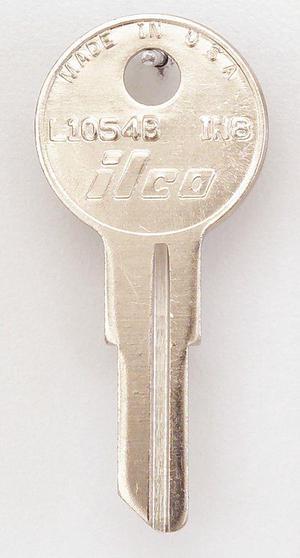 Key Blank, Brass, Type IN8, PK 10