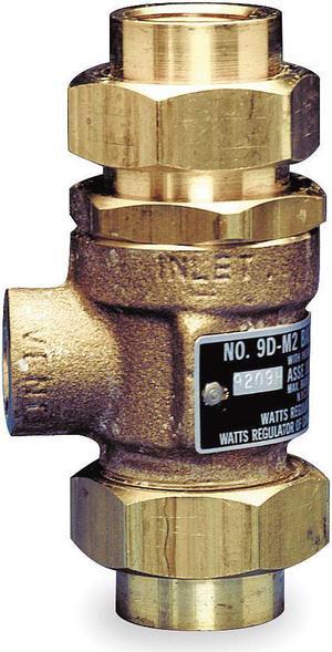 WATTS 9D-M3-1/2 Dual Check Valve, Bronze, FNPT Union, 1/2 in