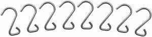 THE BETTER BUNGEE BBSH Bungee Hook,Gray,2-1/2 in. L,SS,PK8