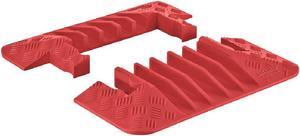 CHECKERS GDEC5X125-O Cable Protector End Cap, 1-7/8 in H, 8-3/4 in L, 19-3/4 in
