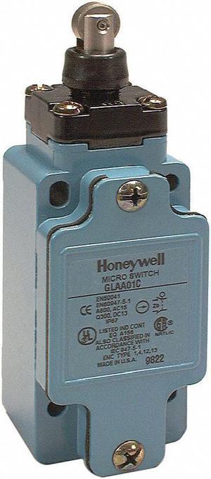HONEYWELL GLAA01C Limit Switch, Plunger, Roller, 1NC/1NO, 10A @ 600V AC