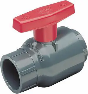1/2" FNPT PVC Compact Ball Valve Inline SPEARS 2121-005