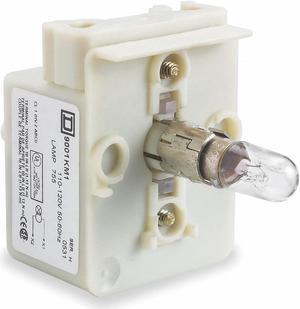 SCHNEIDER ELECTRIC 9001KM38 Lamp Module,30mm,120VAC/VDC,Clear,Incand