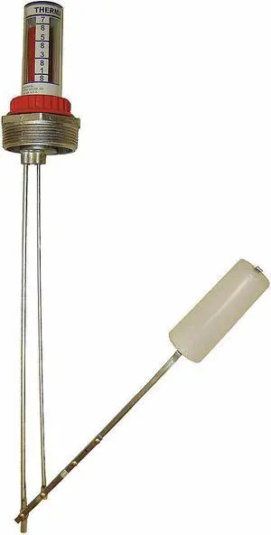 KRUEGER H-2-16 Therma Level Gauge,Tank 16" D, 2" NPT