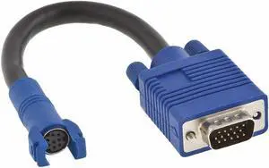 HUBBELL PREMISE WIRING 15MP6P1 VGA Connector,15-Pin to 8-Pin,Blue