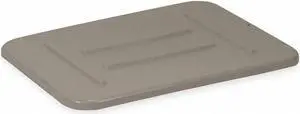 RUBBERMAID COMMERCIAL FG364800GRAY Bus/Utility Box Lid, Gray, Plastic