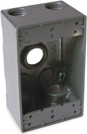 BELL OUTDOOR 5331-0 Weatherproof Electrical Box, 18.3 cu in, Single Gang Box