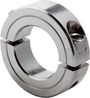 CLIMAX METAL PRODUCTS 2C-087-S Shaft Collar,Clamp,2Pc,7/8 In,SS