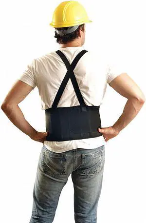 OCCUNOMIX 626-063 Back Support, Spandex, Detachable Suspenders, Hook-and-Loop,