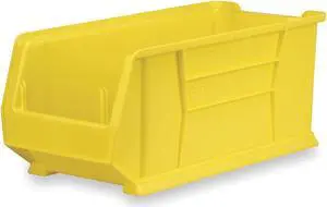 AKRO-MILS 30292YELLO Storage Bin, Plastic, Yellow, 10 in H, 11 in W, 29 7/8 in L