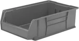 AKRO-MILS 30280GREY Storage Bin, Plastic, Gray, 6 in H, 12 3/8 in W, 20 in L AKRO-MILS 30280GREY Storage Bin, Plastic, Gray, 6 in H, 12 3/8 in W, 20 in L