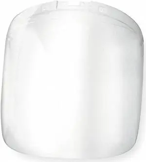 SELLSTROM S32100 Face Shield Visor, Clear Visor, Polycarbonate, Anti-Fog Lens,