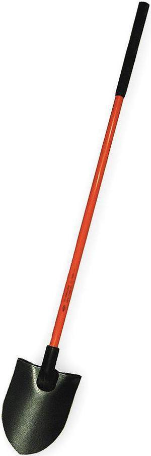 NUPLA 6894320 Round Point Non-Conductive Shovel, 14 ga Steel Blade, Standard