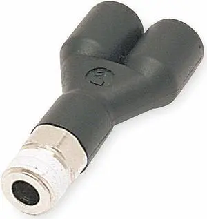LEGRIS 3148 53 11 Push-Fit Wye Fitting, 1/8 in Tube Size, Fiberglass-Reinforced