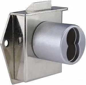 CCL 72615 Drawer Dead Latch with Interchangeable Core, Brushed Chrome, 1-1/16"