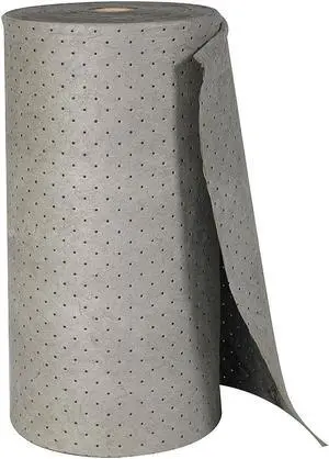 BRADY MRO315P Sorbent Roll, 20 gal, 15 in x 150 ft, Universal, Gray, BRADY MRO315P Sorbent Roll, 20 gal, 15 in x 150 ft, Universal, Gray,