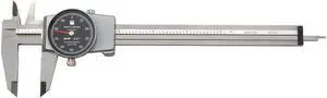 TESA BROWN & SHARPE 599-579-5 Dial Caliper,6 In,0.001 In Grad,Black