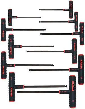 EKLIND 60811 11 Piece SAE T-Shape Hex Key Set, 60811
