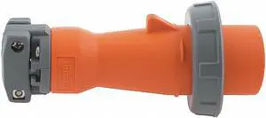 HUBBELL WIRING DEVICE-KELLEMS HBL420P12W IEC Pin and Sleeve Plug,3P,4W,20A,250V HUBBELL WIRING DEVICE-KELLEMS HBL420P12W IEC Pin and Sleeve Plug,3P,4W,20A,250V