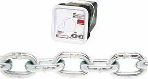 CAMPBELL CHAIN & FITTINGS T0143336 3/16" Grade 30 Proof Coil Chain, Galvanized,
