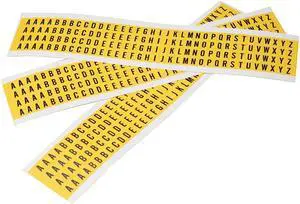 BRADY 3400# KIT Number Label,0 Thru 9,Blk On Yllw,3/8inH G9387822