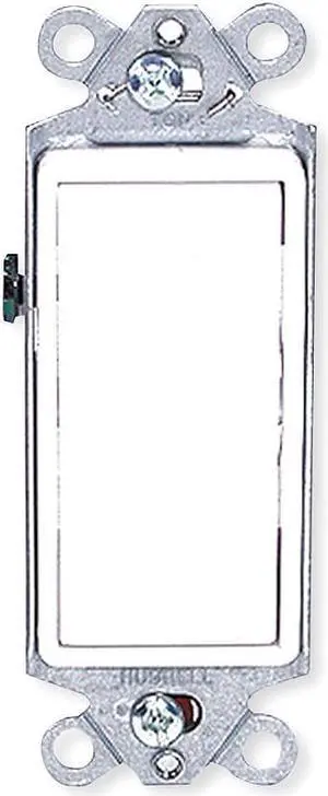 HUBBELL WIRING DEVICE-KELLEMS DS320W Wall Switch, 3-Way, 120/277V, 20A, Wht,