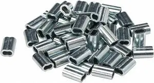 BRADY 38090 Loop Ferrule,Zinc Plated,PK50