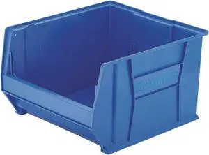 AKRO-MILS 30289BLUE Storage Bin, Plastic, Blue, 12 in H, 18 1/4 in W, 23 7/8 in