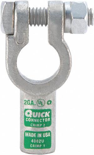 FUSION 4002U Straight Battery Terminal,2 ga.,Green