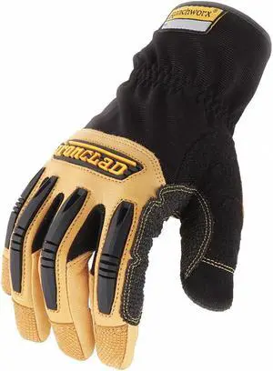 Ironclad Ranchworx Leather Gloves Black/Tan X-Large RWG205XL